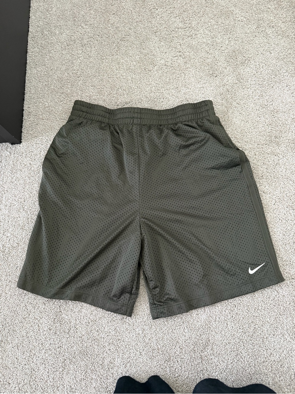 Nike Boys Mesh Athletic Shorts with White Swoosh